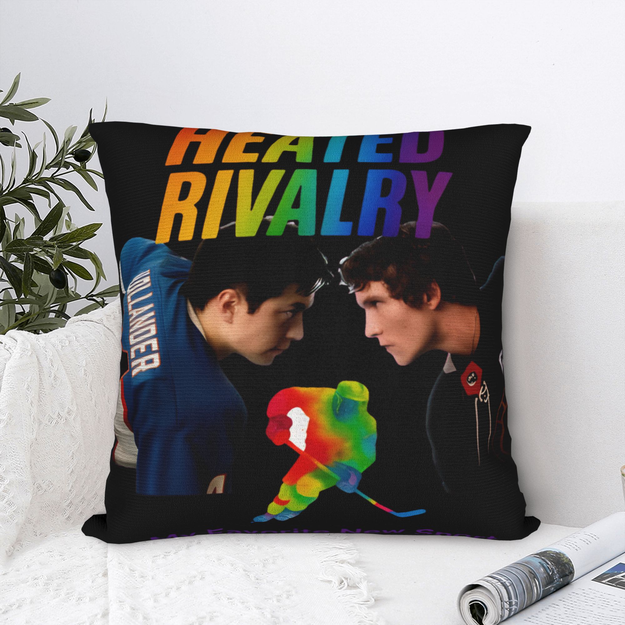 Pillow Cover Sublimation - Ilya Rozanov And Shane Hollander Heated