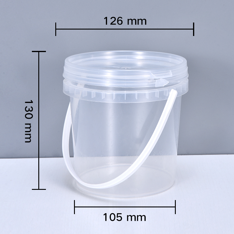 Empty 1L plastic bucket with L - Water Bottle Blank avaliação e preço