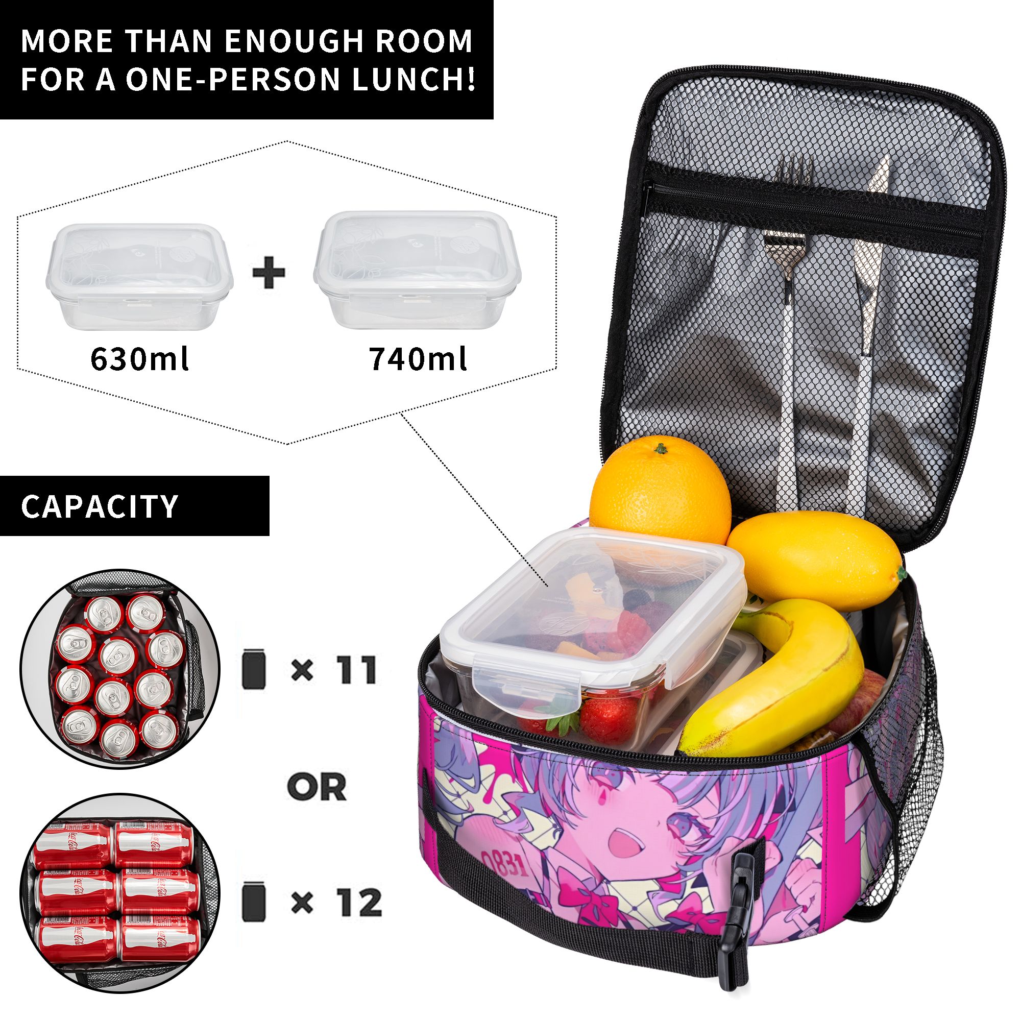 Hatsune Miku  Insulated Lunch  - Tote Bag Sublimation avaliação e preço