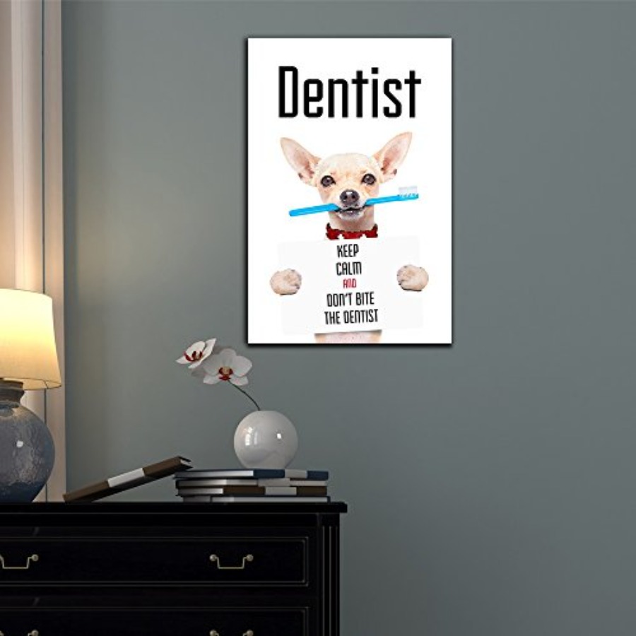 - Dentist Canvas Wall Art - Fu - Canvas Wrap Ready avaliação e preço
