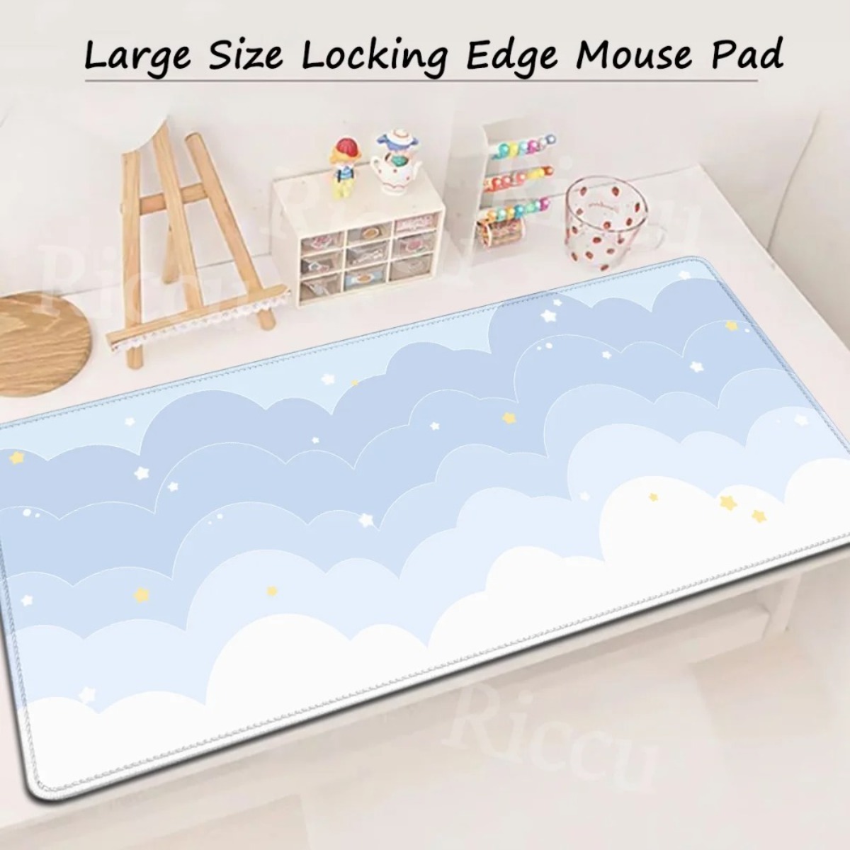 Pink Pastel Clouds Extended Mo - Mouse Pad Blank Sublimation avaliação e preço