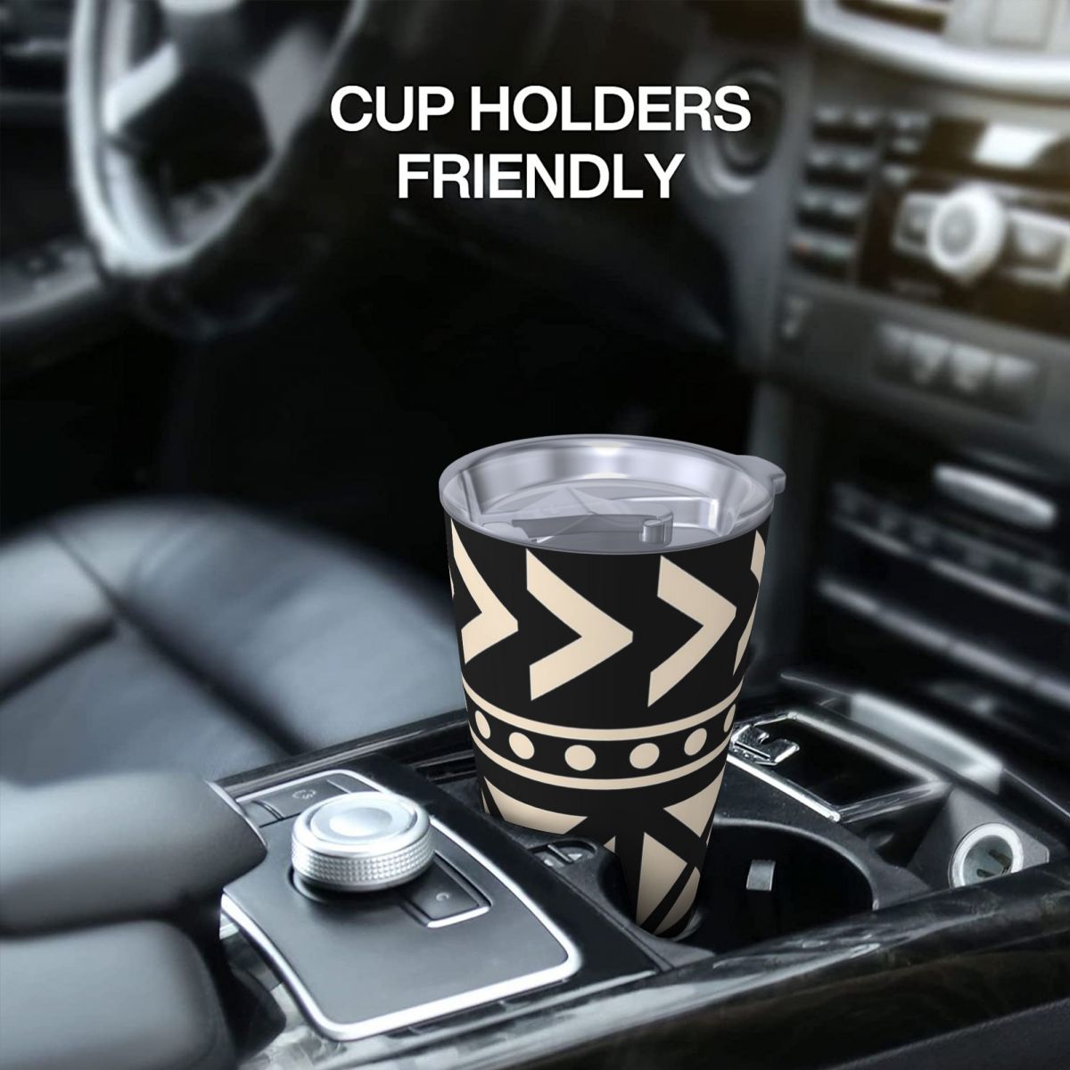African Mud Cloth Black And Wh - Tumbler 20Oz White avaliação e preço