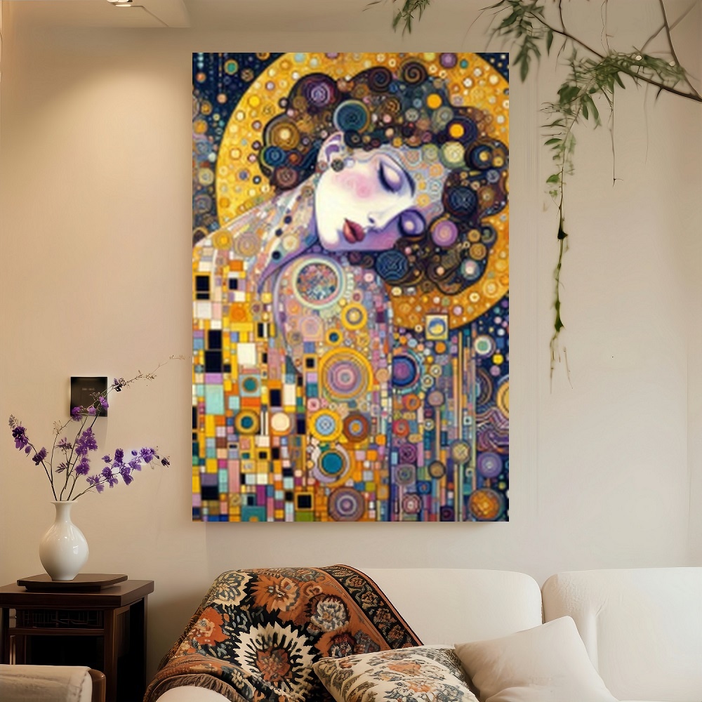Framed S Gustav Klimt Inspired - Canvas Wrap Ready avaliação e preço