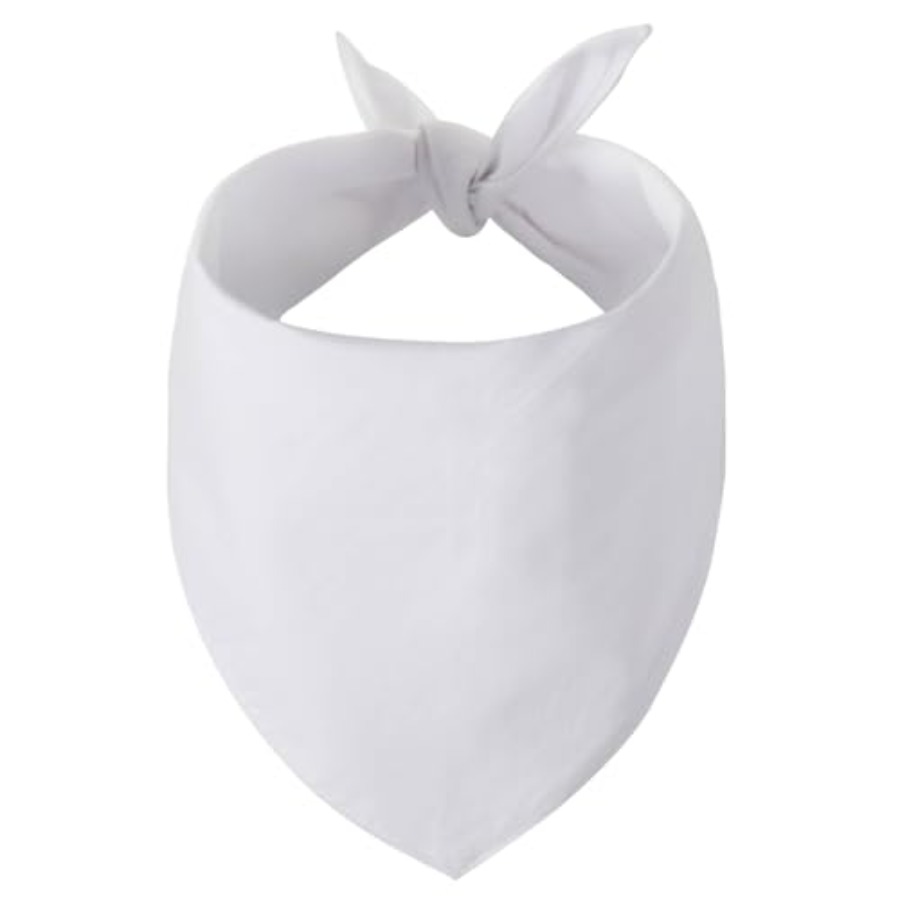 Blank Dog Bandanas Large-1PCS, - Bandana Blank White avaliação e preço