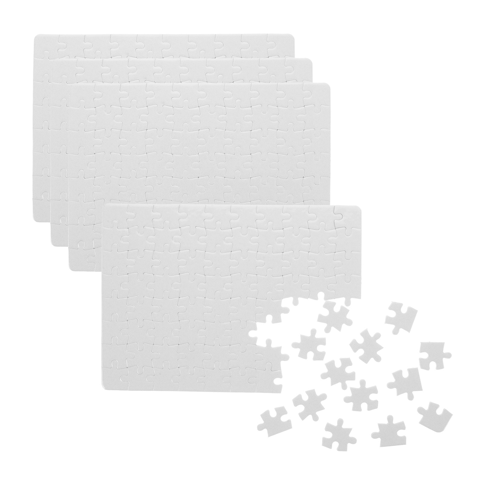 4 Sheets Sublimation Blank Puz - Puzzle Blank White avaliação e preço