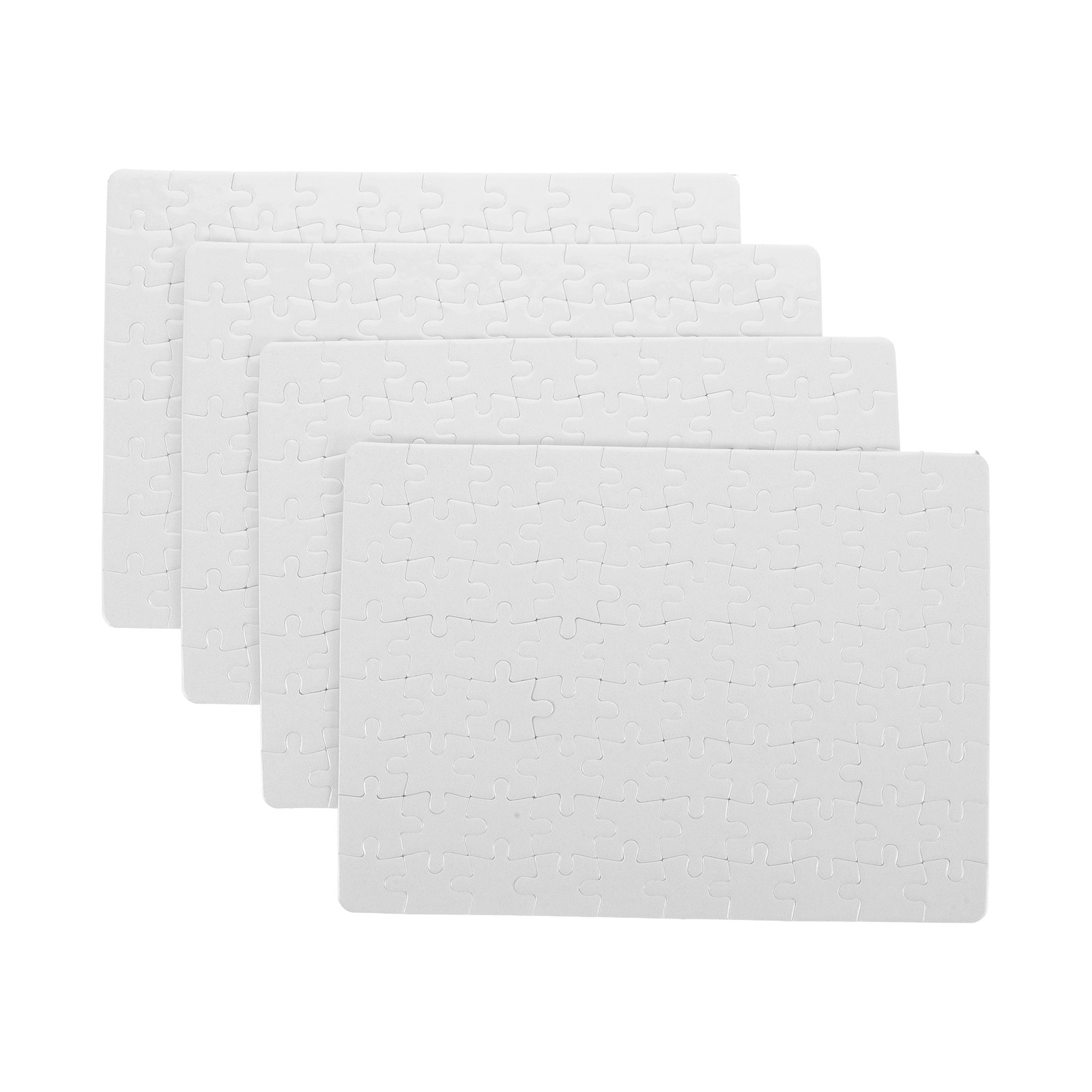 4 Sheets Sublimation Blank Puz - Puzzle Blank White avaliação e preço