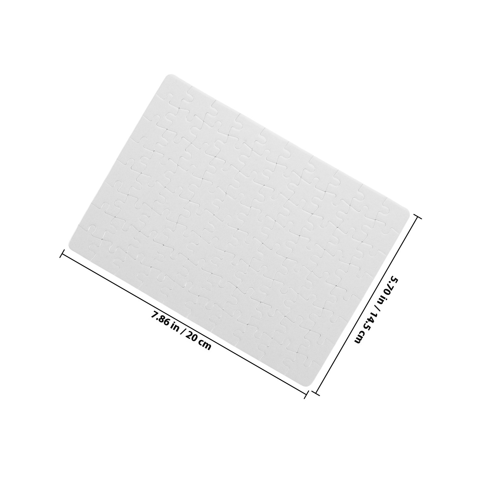 4 Sheets Sublimation Blank Puz - Puzzle Blank White avaliação e preço