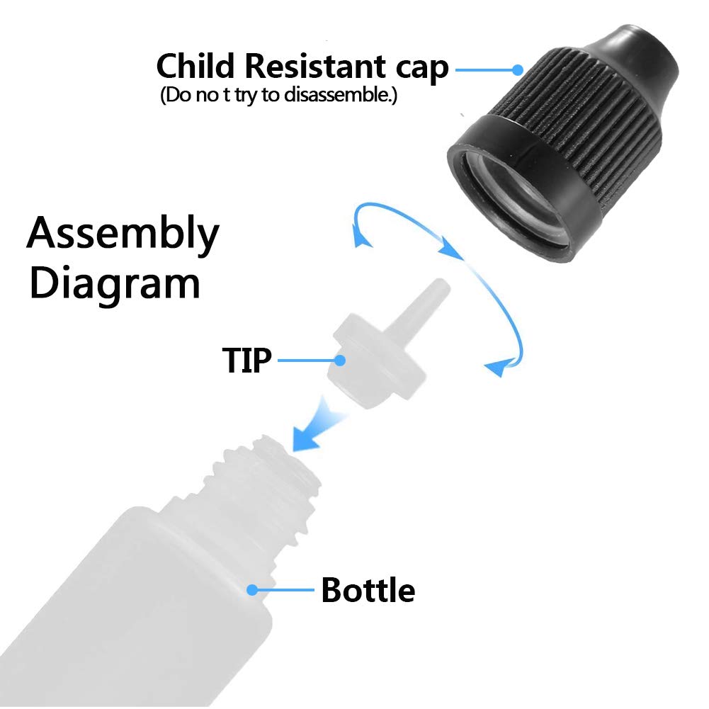 5Pcs 3ml-120ml LDPE Empty Plas - Water Bottle Blank avaliação e preço