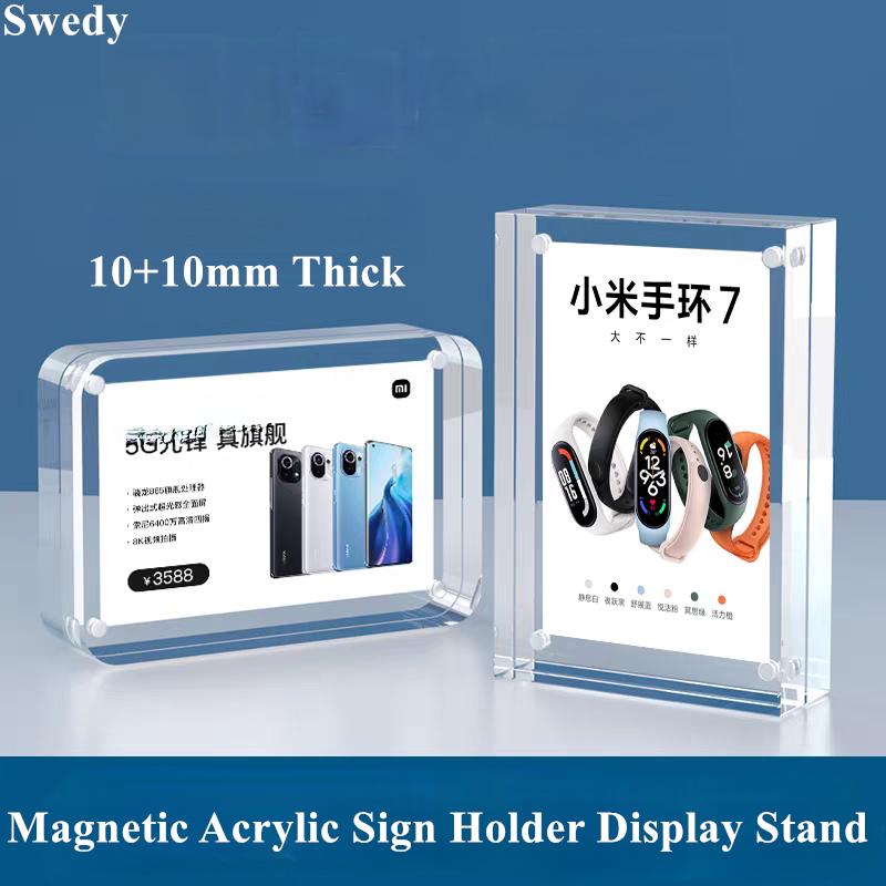 5 PCS 90x55mm Magnetic Acrylic - Photo Acrylic Block avaliação e preço