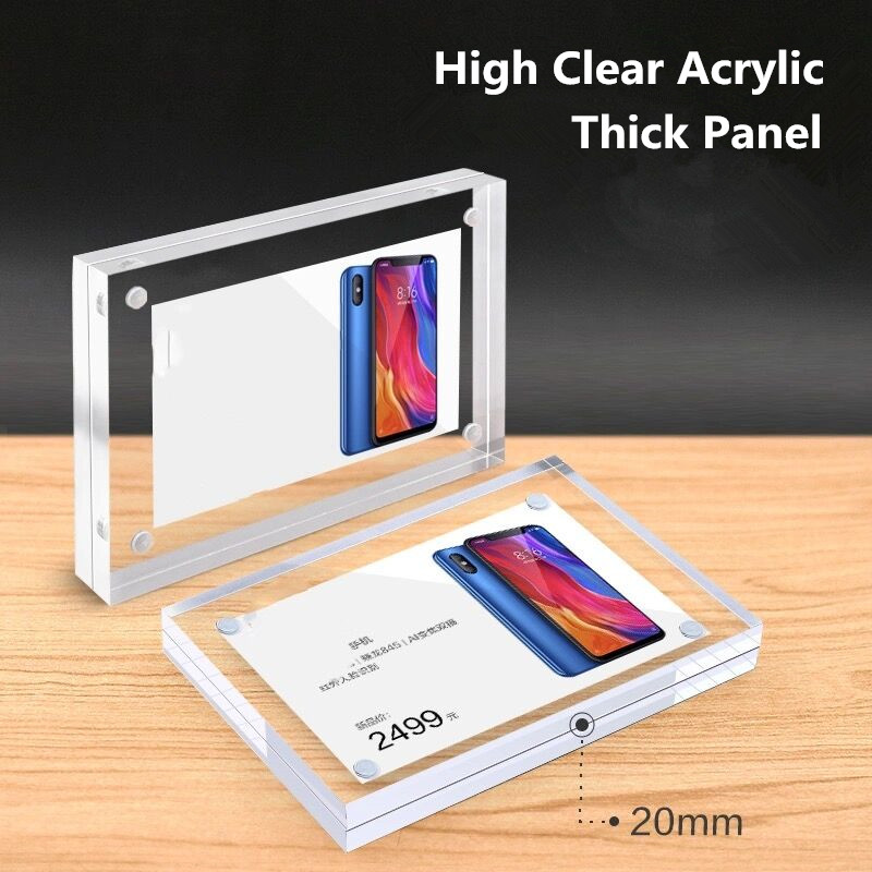 5 PCS 90x55mm Magnetic Acrylic - Photo Acrylic Block avaliação e preço
