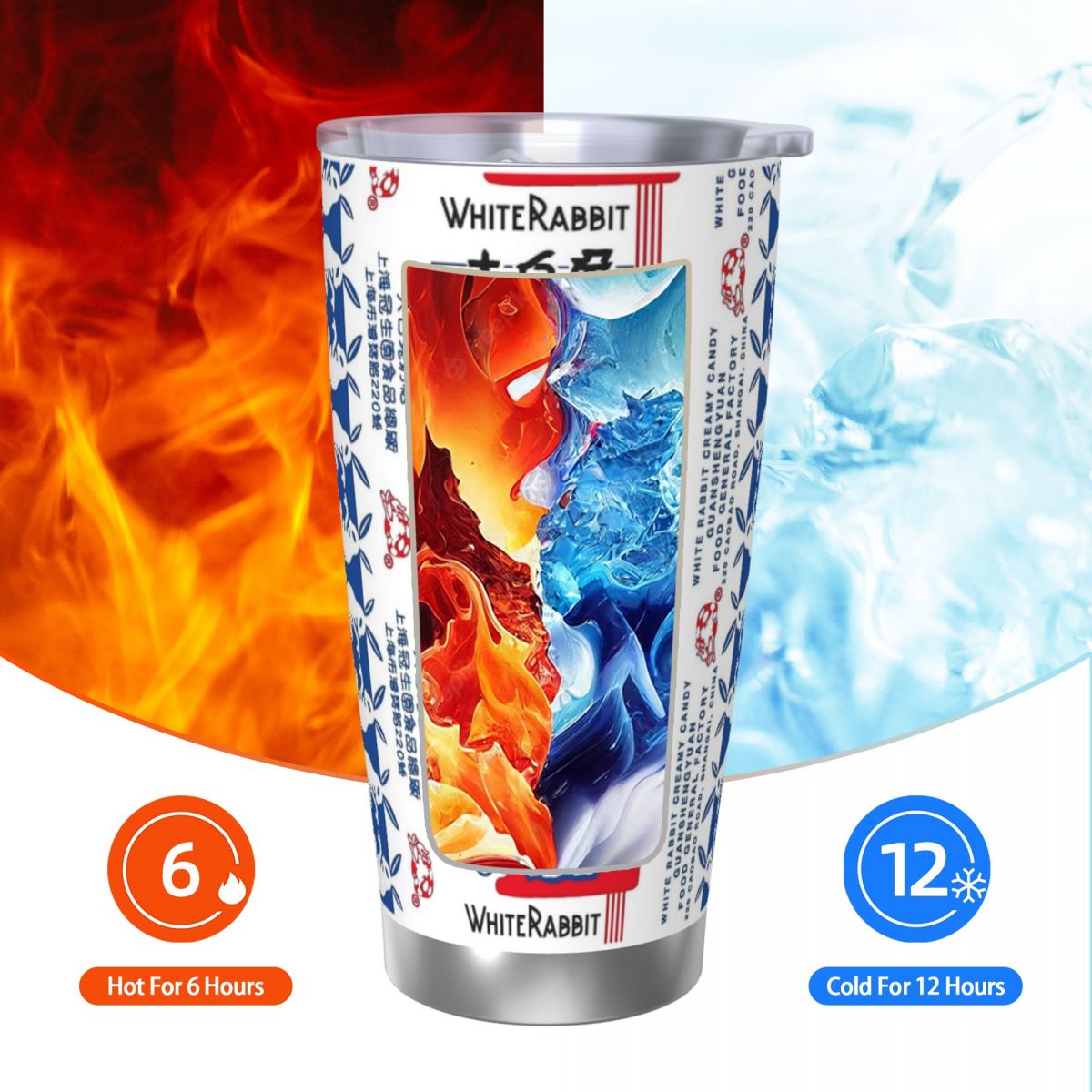 White Rabbit Candy Stainless S - Tumbler 20Oz White avaliação e preço