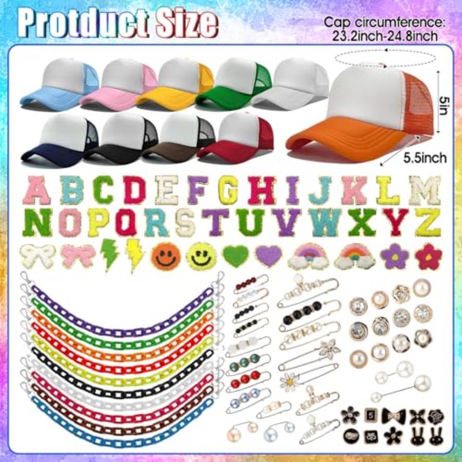 10 Pack Blank Trucker Hats DIY - Hat Sublimation Blank avaliação e preço