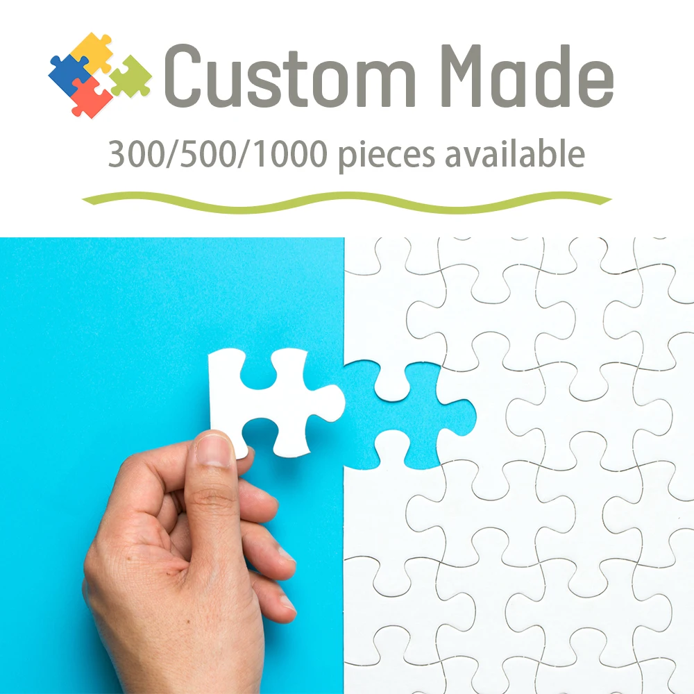 Dropshipping Custom Jigsaw Puz - Puzzle Blank White avaliação e preço