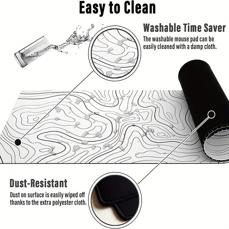 1PC Large Mouse Pads For Desk, - Mouse Pad Blank Sublimation avaliação e preço