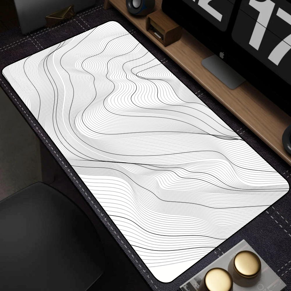 Large Black and White Art Mous - Mouse Pad Blank Sublimation avaliação e preço