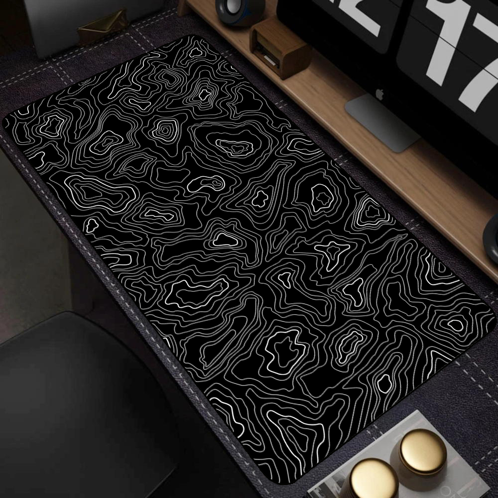 Large Black and White Art Mous - Mouse Pad Blank Sublimation avaliação e preço