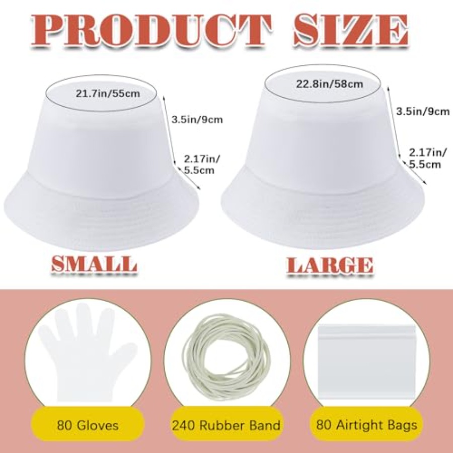 White cotton bucket hat for ti - Hat Sublimation Blank avaliação e preço