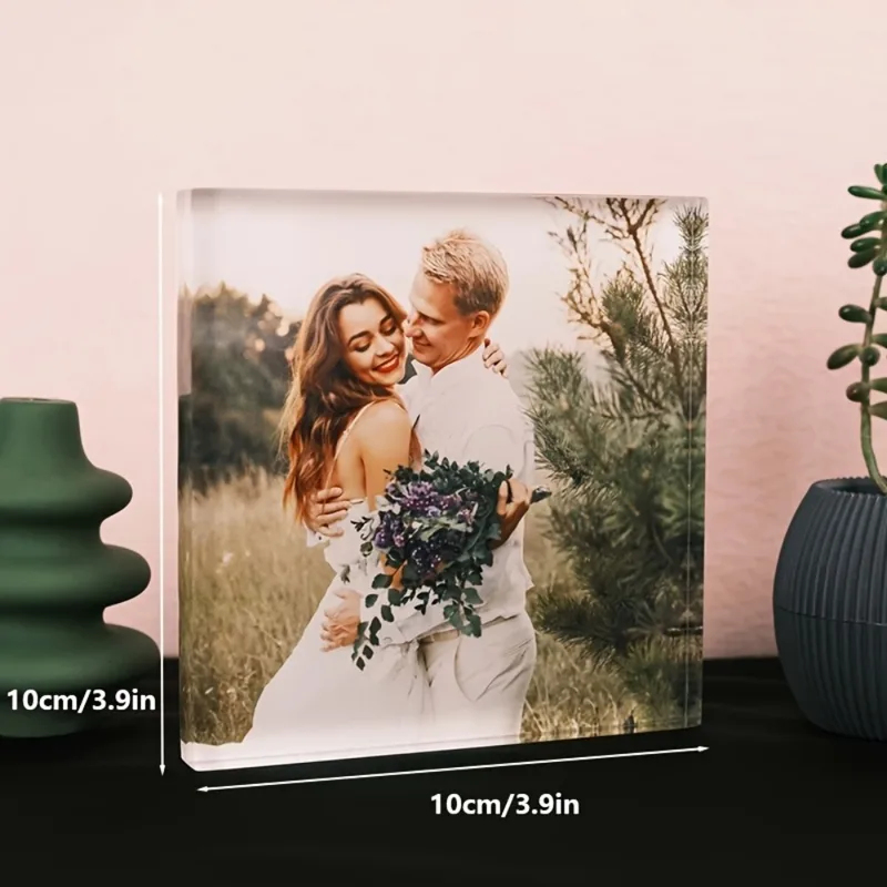 Custom Acrylic Anniversary Pho - Photo Acrylic Block avaliação e preço