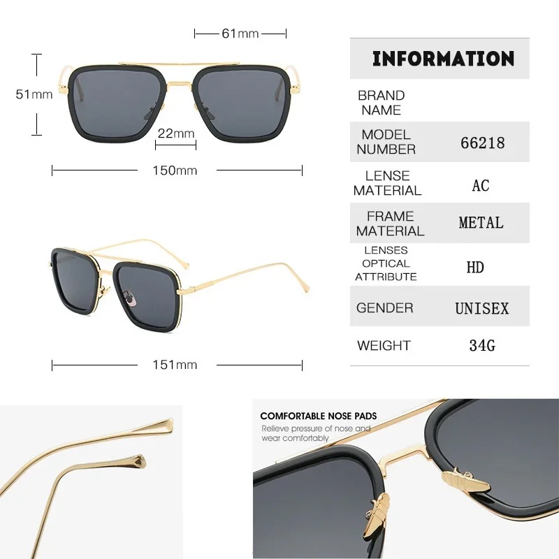 Steam Punk Tony Stark Sunglass - Metal Photo Panel avaliação e preço